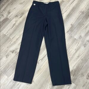 LIZGOLF Anissa Wrinkle Free Navy Blue w/ Silver Belt Loop Charm Golf Pants Sz 4